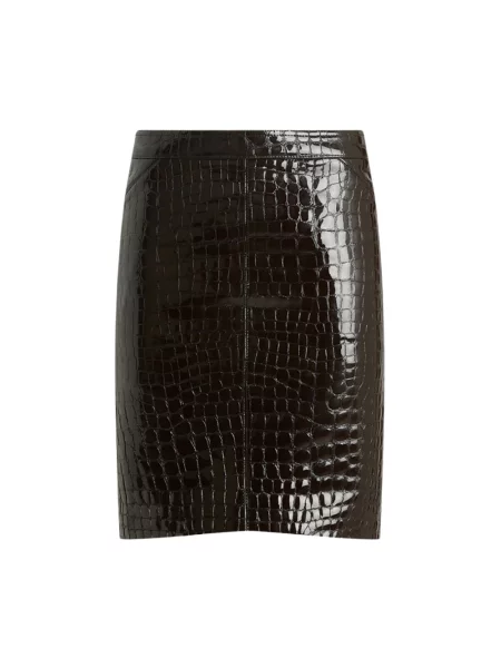 Spódnica skórzana Tom Ford czarna