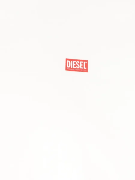 Tricou Diesel cu imagine alb