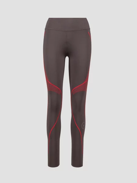 Legginsy Adidas By Stella Mccartney na siłownię pomarańczowe