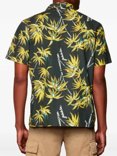 Scurt cămașă Sundek cu model floral cu imagine verde