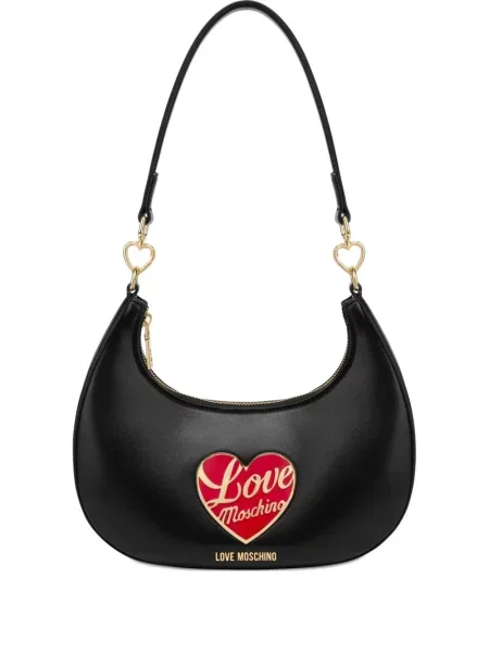 Чанта Love Moschino със сърца черно