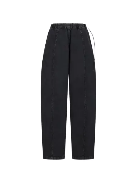 Șnur de strângere pantaloni Haikure din țesătură twill negru