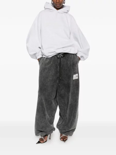 Hanorac cu glugă Alexander Wang cu imagine gri