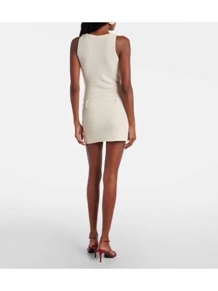 Rochie Aya Muse de mătase alb