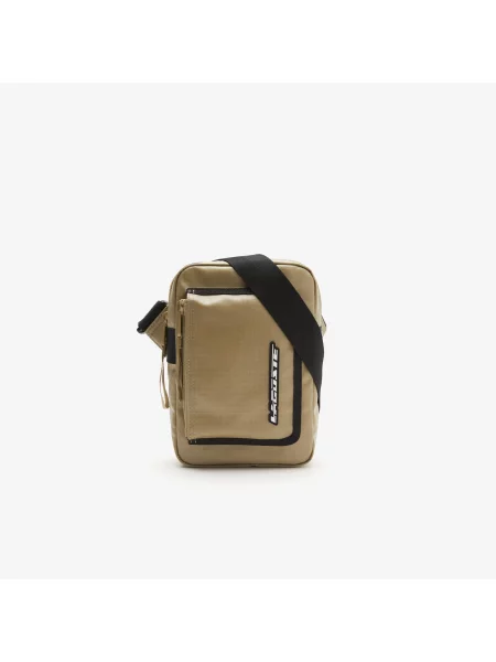 Lacoste Torba Na Z Kontrastowym Detalem beżowa