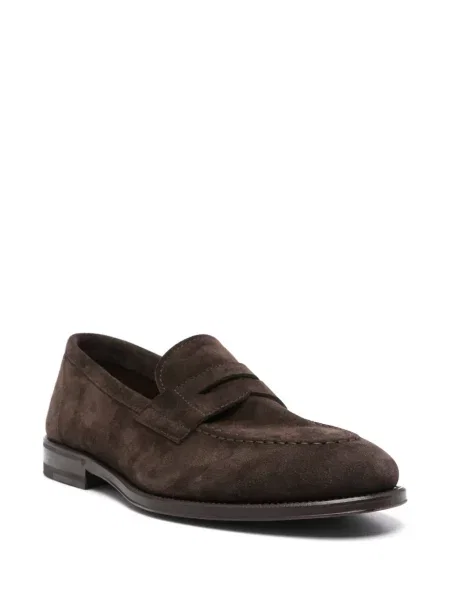 Semišové loafers Henderson Baracco hnědé