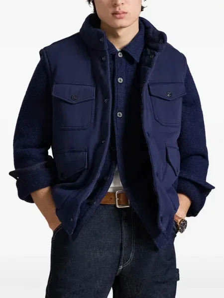 Șapcă Polo Ralph Lauren cu model herringbone din țesătură twill cu imagine albastru