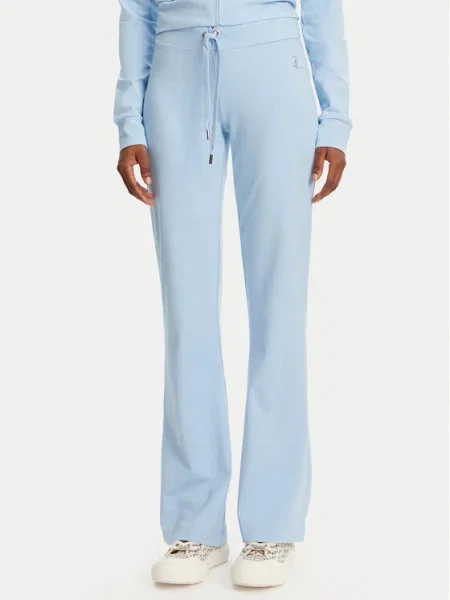 Juicy Couture Pantaloni trening Apollo celest Flared Leg albastru