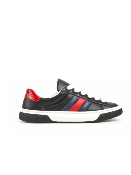 Sneakersy Gucci Ace skórzane czarne