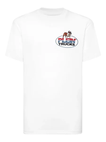 Tricou Philipp Plein cu imagine alb