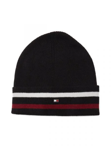 Tommy Hilfiger Sapka gyapjú hozzáadásával fekete