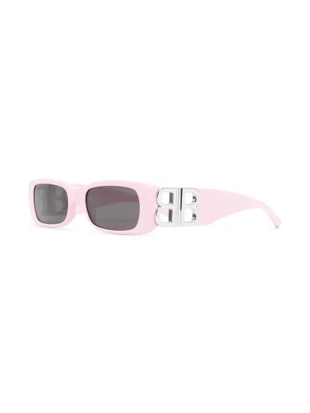Saulės akiniai Balenciaga Eyewear su kristalais rožinė