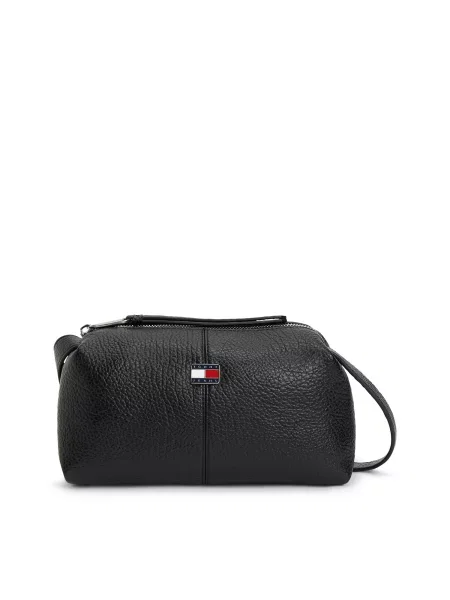 Tommy Jeans geantă crossbody pentru femei cu imitație de piele negru