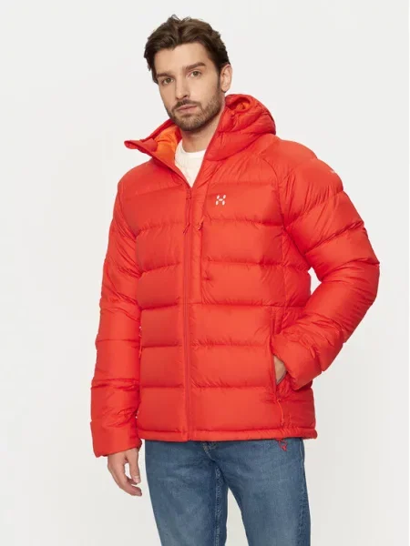 Пуховик Haglofs красный