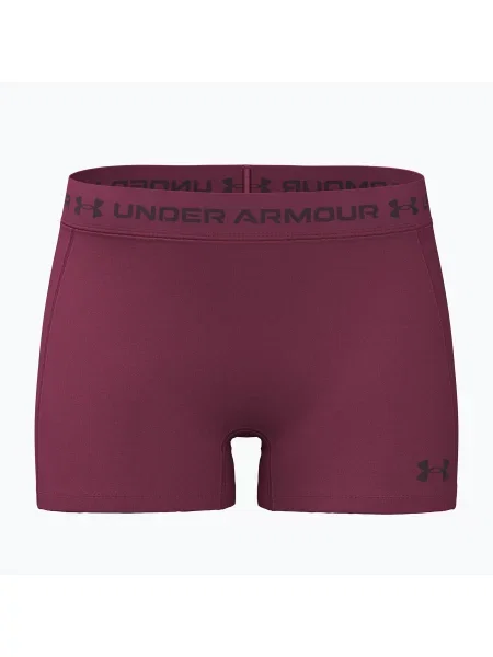 Pantaloni scurți de antrenament pentru femei Under Armour HeatGear Shorty claret/ox blood