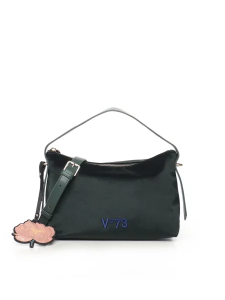 Geantă V°73 cu model floral verde