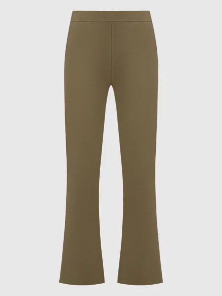 Штани кльош кольору з шовком Joseph хакі