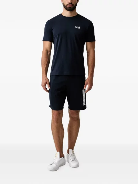 Шорти Ea7 Emporio Armani с принт синьо