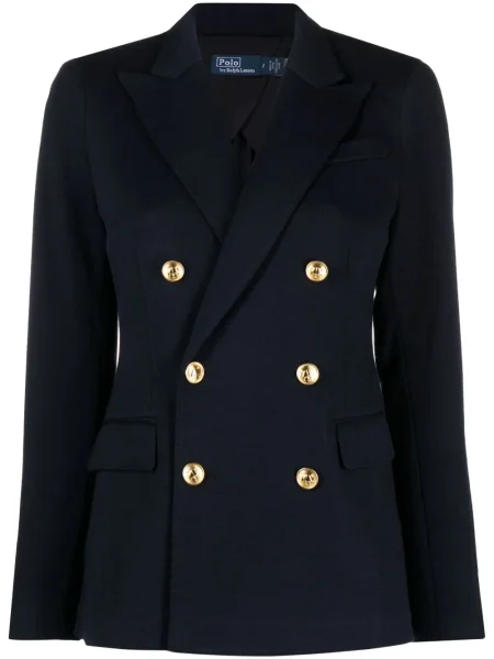 Sacou Polo Ralph Lauren cu broderie tricotate albastru