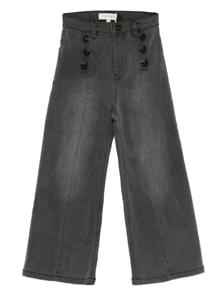 Jeansy dziecięce Twinset czarne
