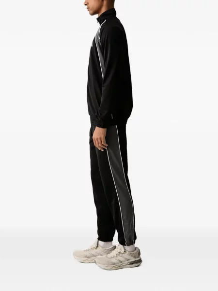 Decupat geacă Adidas cu glugă cu model piele de șarpe alb