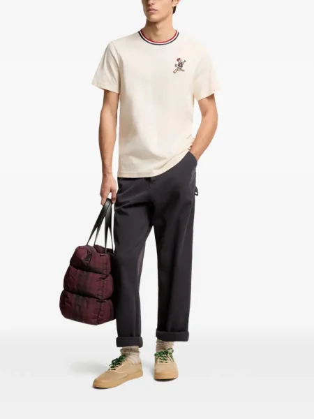 Tricou Moncler cu dungi alb