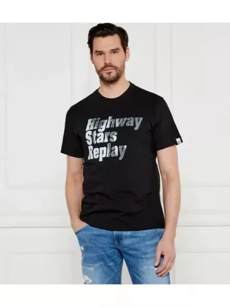 Replay Póló fekete