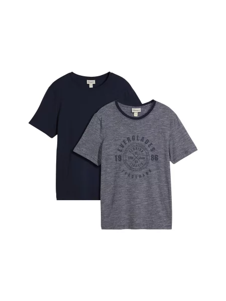 Bonprix Tricou marin / amestec albastru