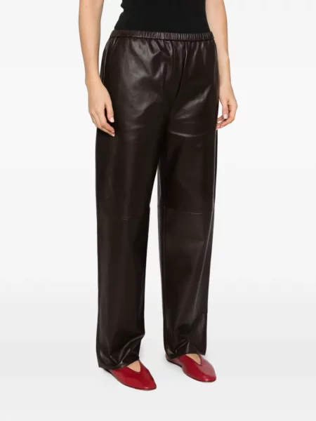 Pantaloni Antonelli din piele maro