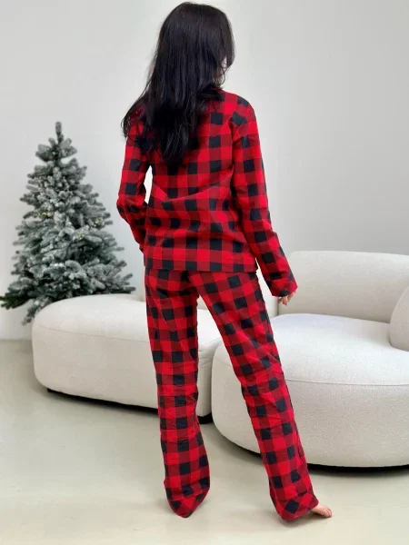 Фланелевая пижама Cosy черная