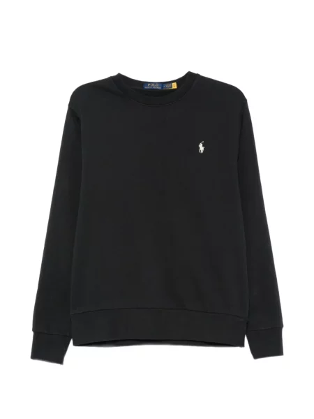 Pulover Polo Ralph Lauren cu broderie cu decolteu rotund albastru