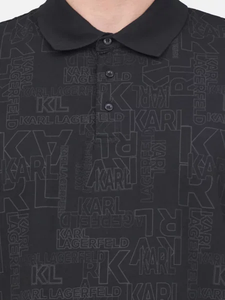 Поло Karl Lagerfeld черное