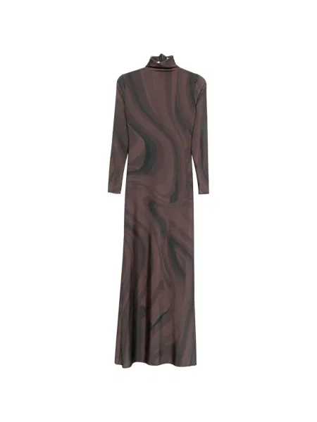 Rochie maxi Atu Body Couture cu imagine de costum maro