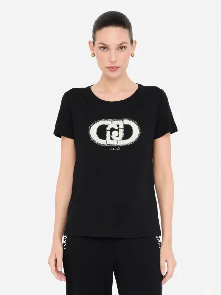 Liu Jo Sport Majica Črna bela