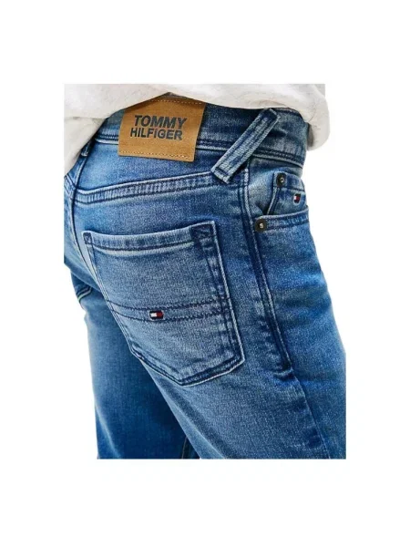 Blugi copii Tommy Hilfiger albastru