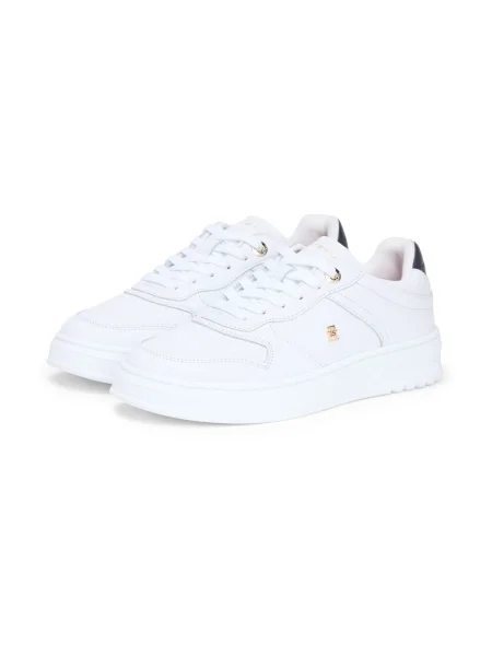 Sneakers Tommy Hilfiger Th Sporty Cupsole Corp alb