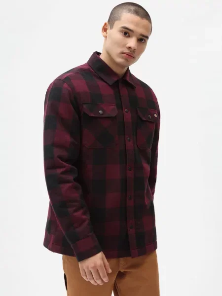 Dickies Сорочка з довгим рукавом фіолетовий