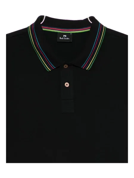 Ριγέ polo Paul Smith μαύρο