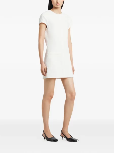 Rochie mini Courreges de costum alb