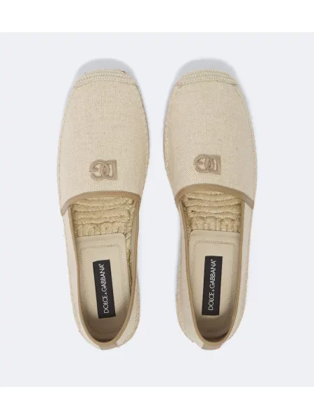 Espadrile Dolce&gabbana din canvas bej