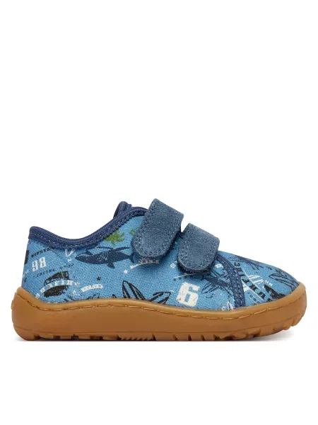 Copati Froddo Barefoot Canvas M modra
