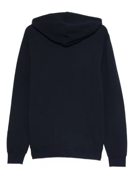 Суичър с качулка Emporio Armani синьо