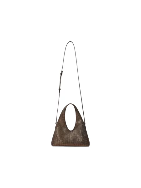 Shopperka Alexander Wang skórzana brązowa