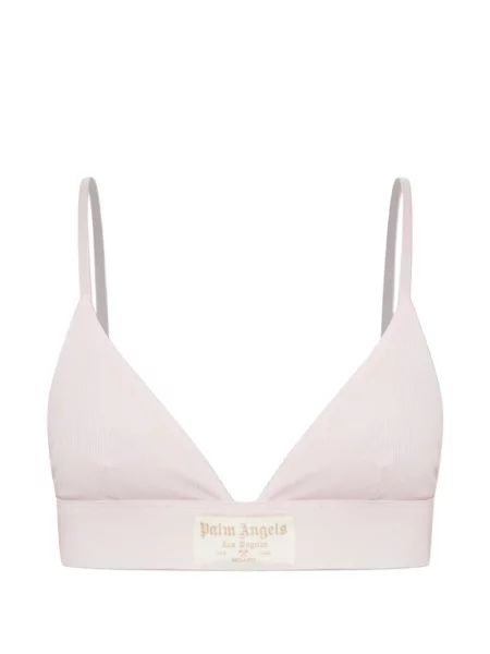 Kötött háromszög melltartó Palm Angels rózsaszín