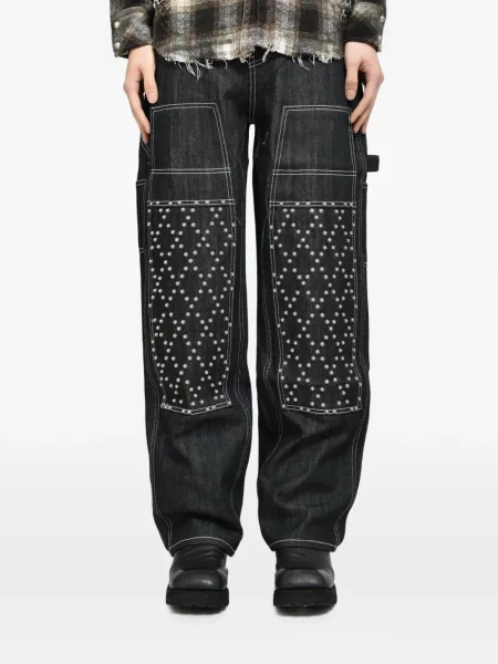 Blugi Thug Club cu tepi negru