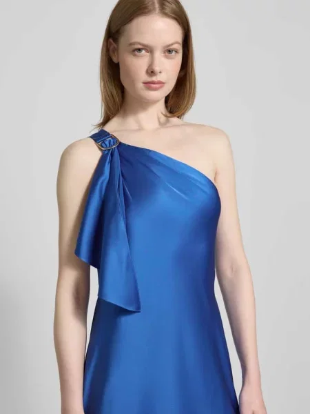 Sukienka wieczorowa na jedno ramię model ‘ELZIRA’ Lauren Ralph Lauren niebieska
