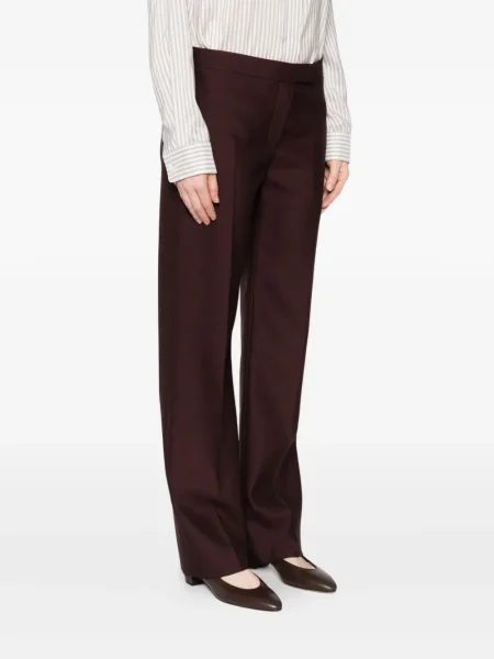 Pantaloni Khaite plisate violet