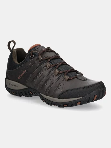 Обувки Columbia Woodburn II Waterproof кафяво