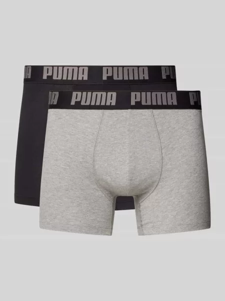 Obcisłe bokserki z detalem z logo w zestawie 2 szt. Puma czarne