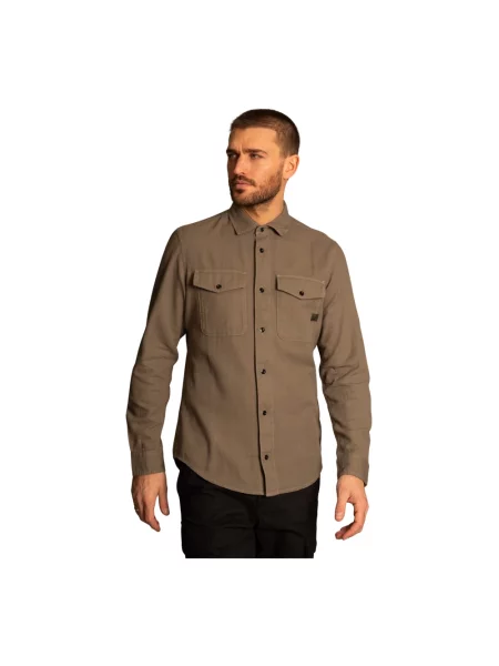 G-Star Raw Koszula Marine Zielony brązowa